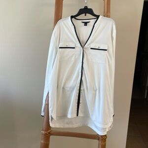 Tommy Hilfiger button down blouse size Large
